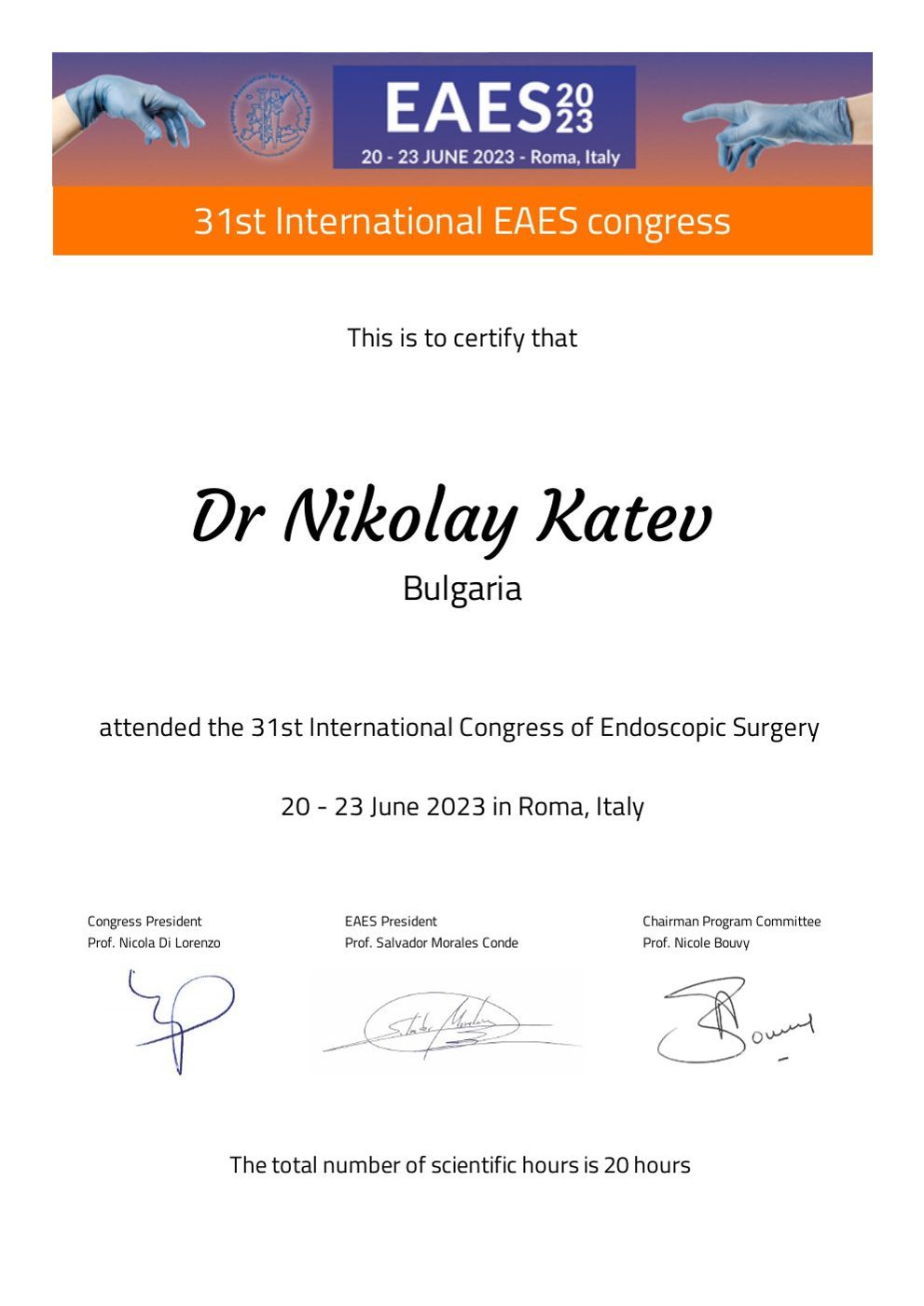 33rd EAES Congress