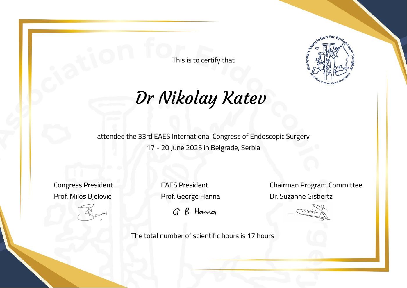 31st EAES Congress